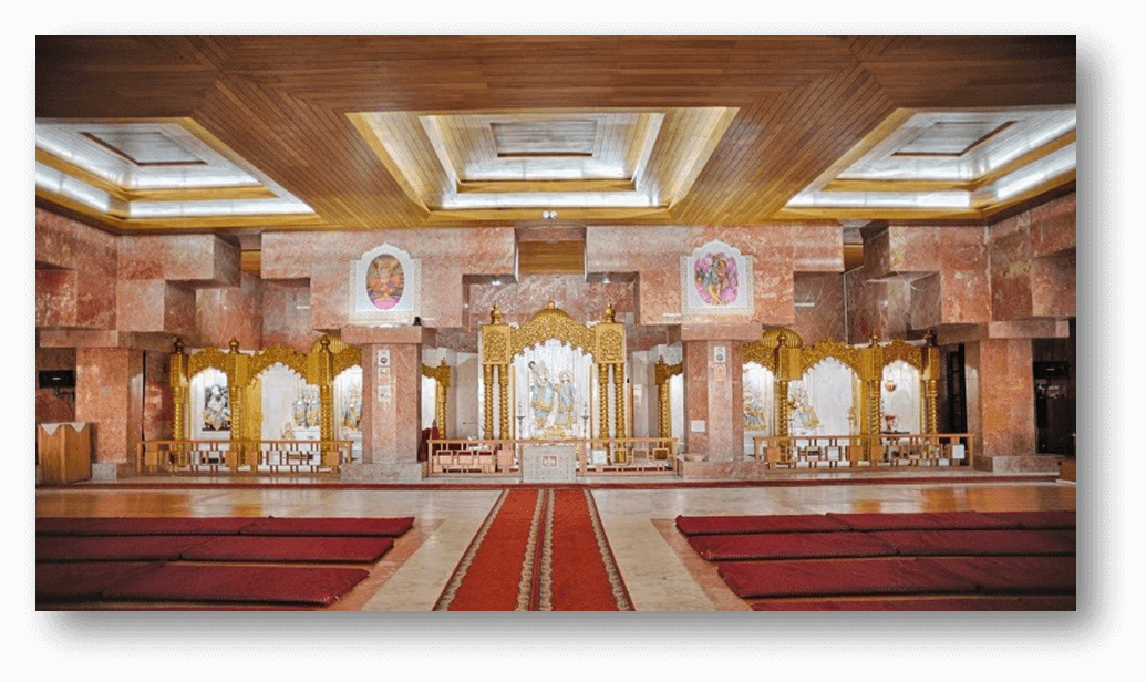 Interior of Radha Krishna Temple in Lumiar, Lisbon