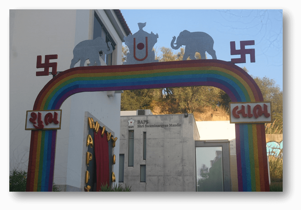 Swaminarayan Temple, located at Avenida Gago Coutinho, Lisbon