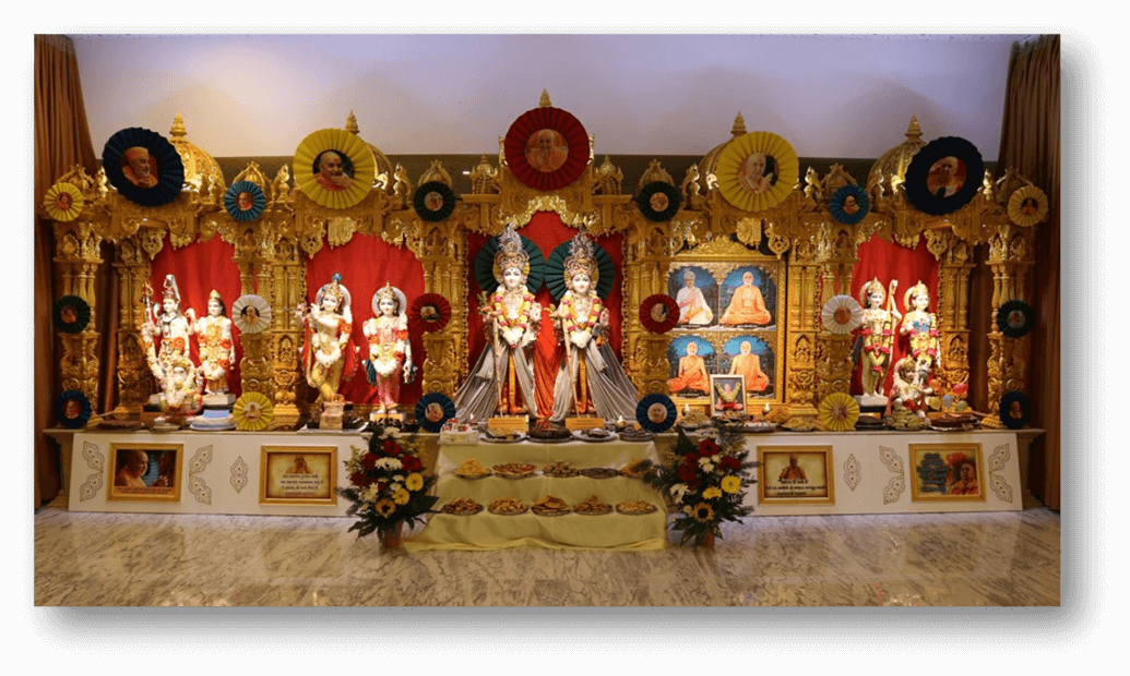 Interior of Swaminarayan Temple, Lisbon